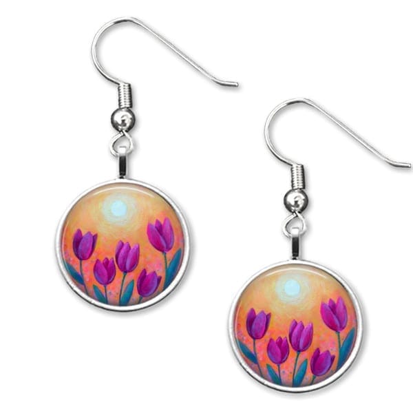 Amélie Gagne Studio Dangle Earrings - Tulips