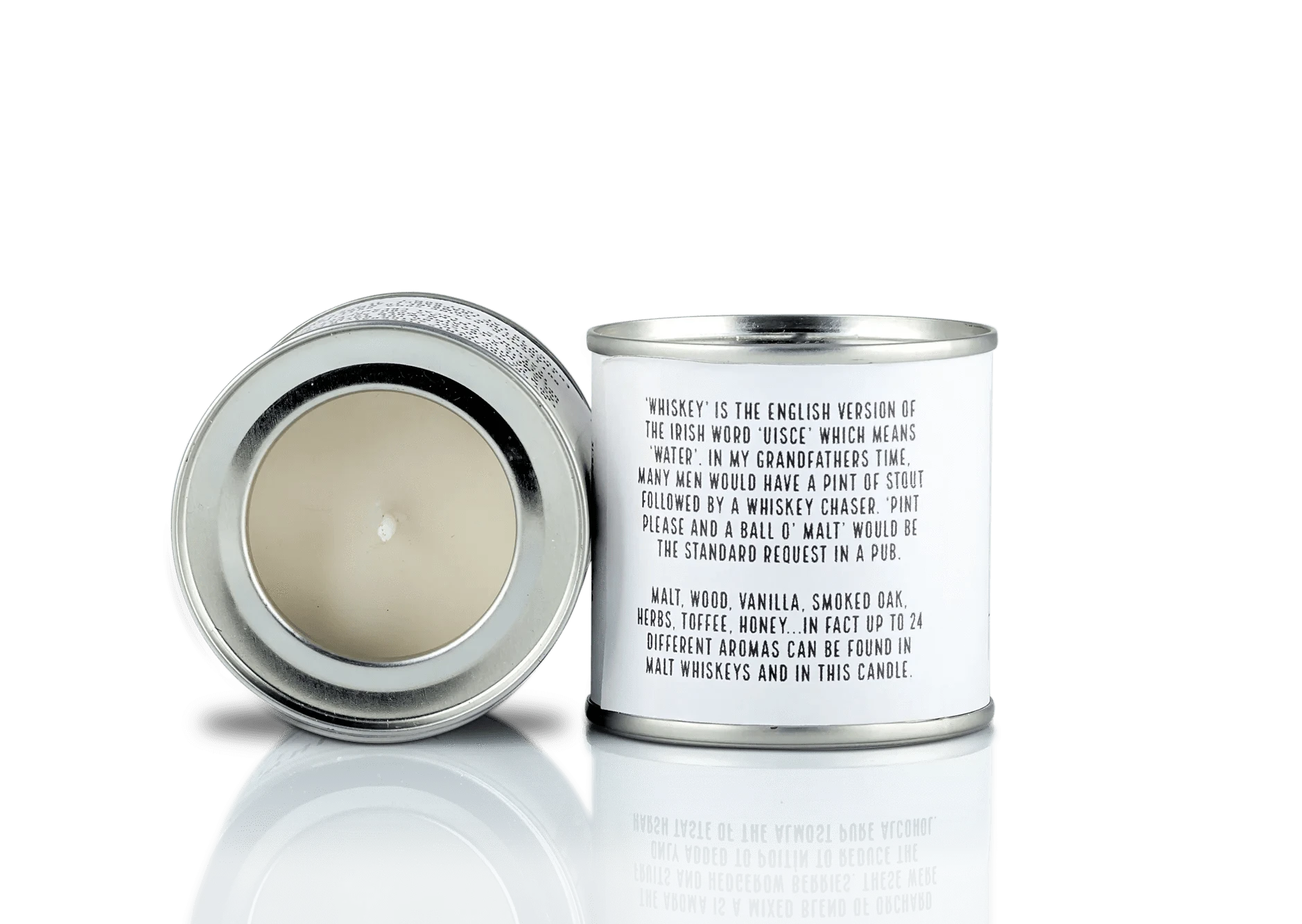 Connemara Sheep & Wool Centre Irish Candle Tin  - Irish Malt Whiskey (Small)