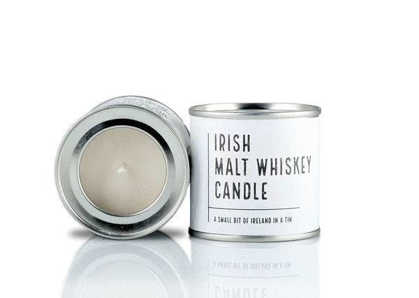 Connemara Sheep & Wool Centre Irish Candle Tin  - Irish Malt Whiskey (Small)