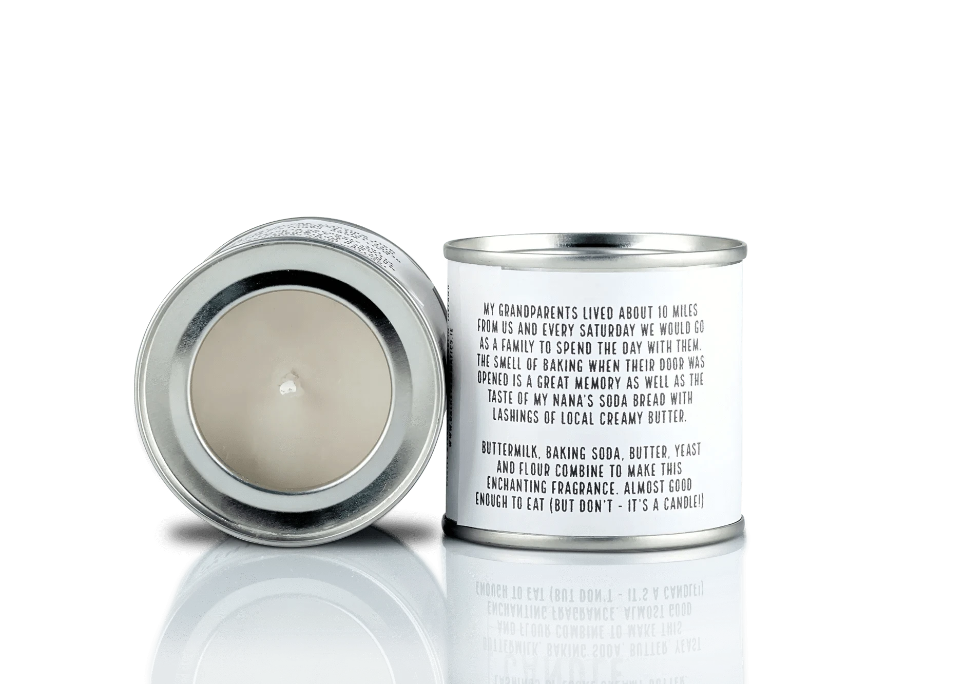 Connemara Sheep & Wool Centre Irish Candle Tin  - Irish Soda Bread (Small)