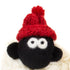 Erin Knitwear Red Knitted Sheep Collectable with Bobble Hat