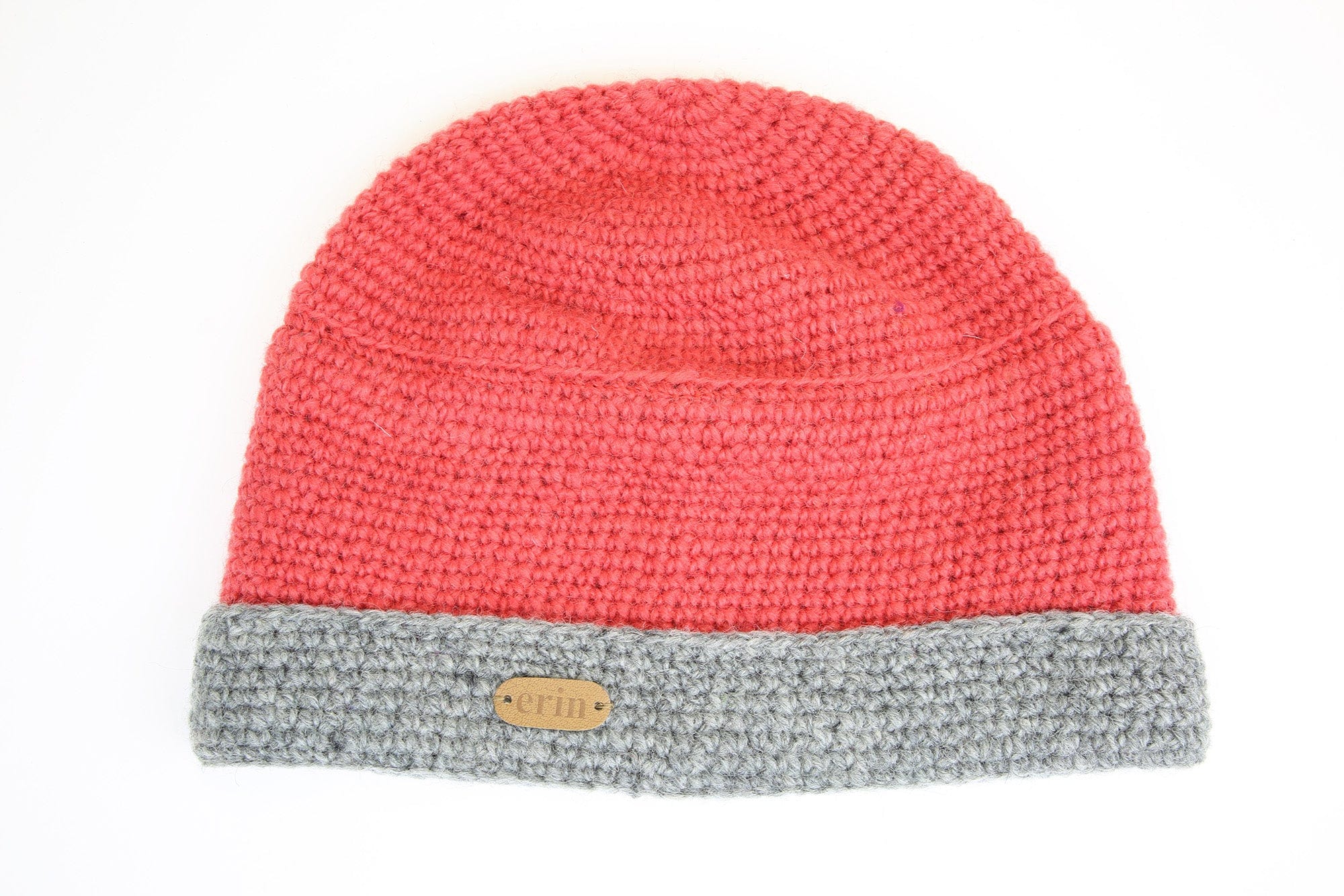 Erin Knitwear Ladies Crochet Turnup Hat Raspberry Ladies Crochet Turnup Hat - Raspberry