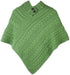 Aran Woollen Mills Ladies Merino Wool Poncho - Green