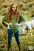 Aran Woollen Mills Ladies Supersoft Merino Triangular Poncho.