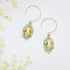 Melanie Hand Melanie Hand Earrings - Frog and Green Leaf