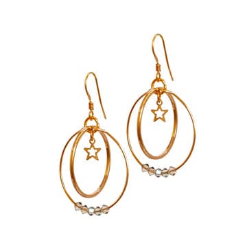 Melanie Hand Melanie Hand Earrings - Moon and Stars