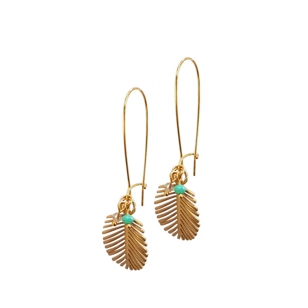 Melanie Hand Melanie Hand Earrings - Palm Leaf Drop Earring