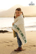 Aran Woolen Mills Merino Wool Bainin Baby Blanket