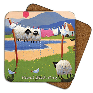 Thomas Joseph Single Coaster 'HAND WASH ONLY' by Thomas Joseph placemat
