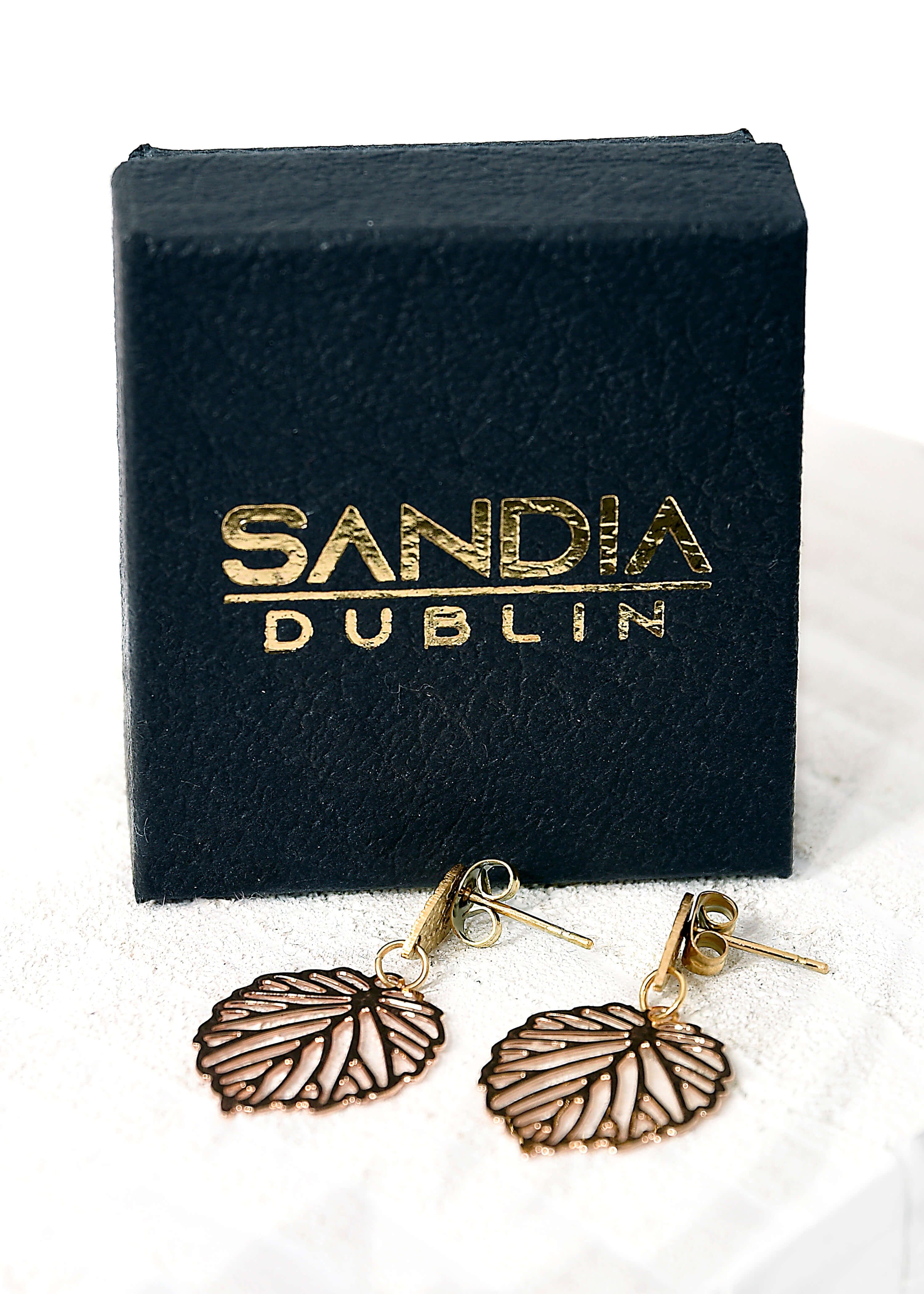 Sandia Dublin Sandia Dublin Gold Leaf Earring