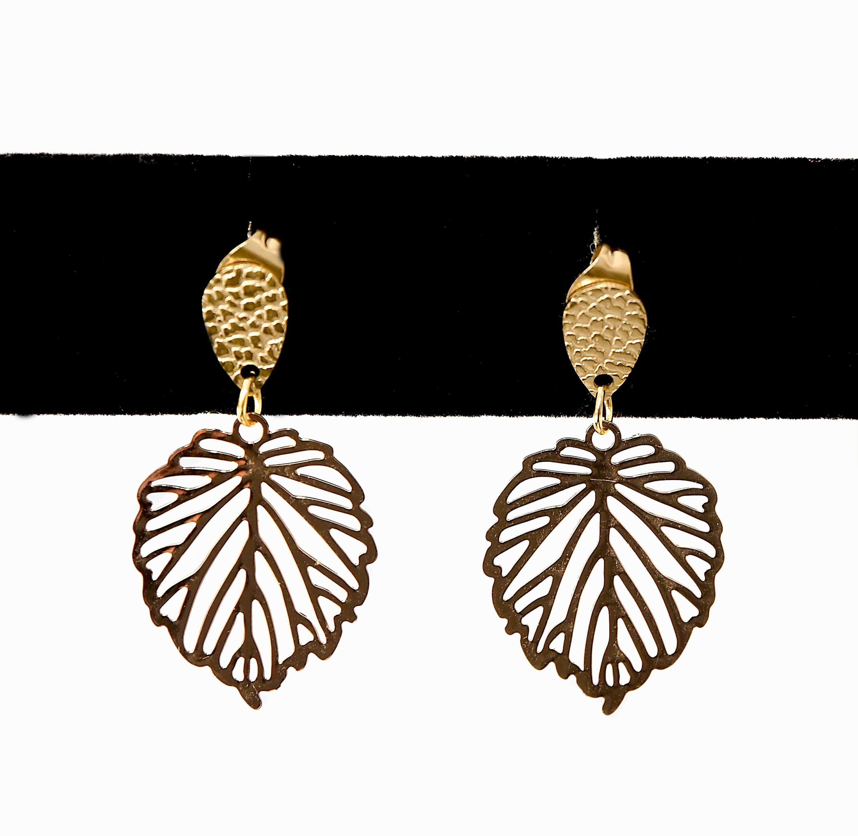 Sandia Dublin Sandia Dublin Gold Leaf Earring