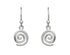 Woods Celtic Jewellery Spiral Drop Earrings - Sterling Silver