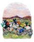 Connemara Sheep & Wool Centre Travellers Rest - Greeting Card