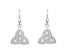 Woods Celtic Jewellery Trinity Knot Drop Earrings - Sterling Silver