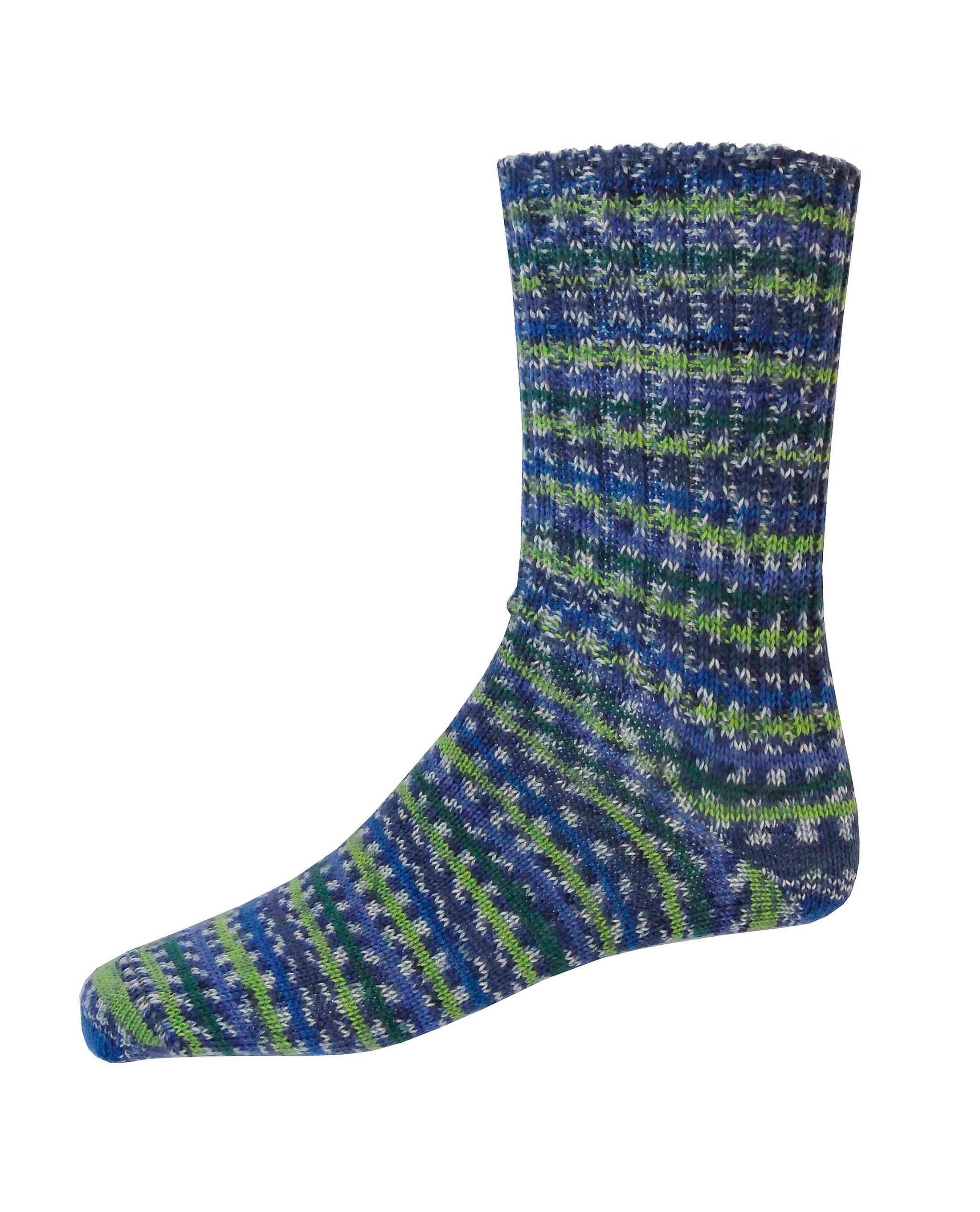 Stripe Fair Isle Walking Socks Mens - Regular
