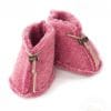 Aran Woollen Mills Wool Baby Slippers - Pink